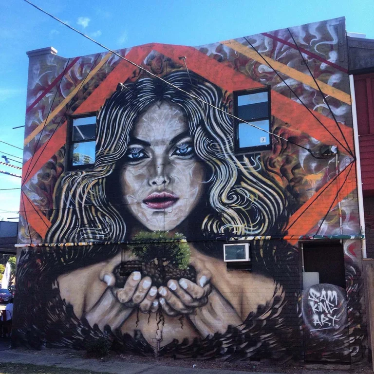 Building Size Portrait Mural in Melbourne, Australia