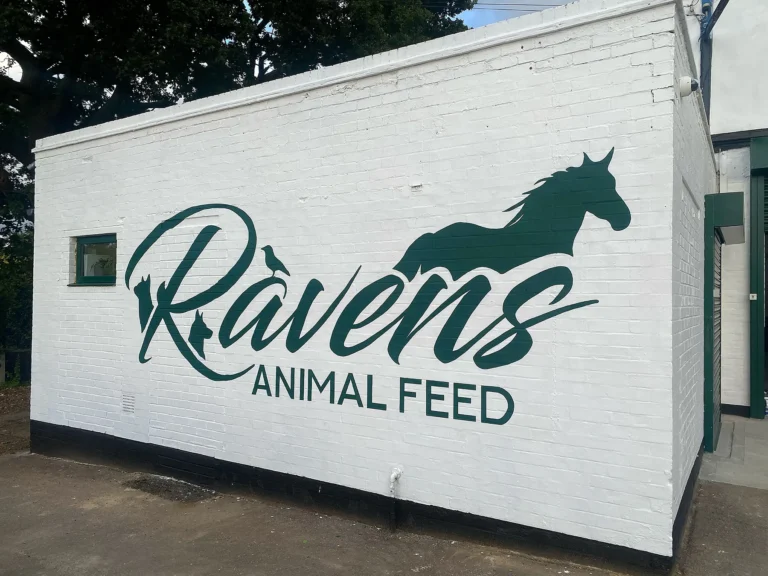 Signwriting Wall for Raven's Animal Feed