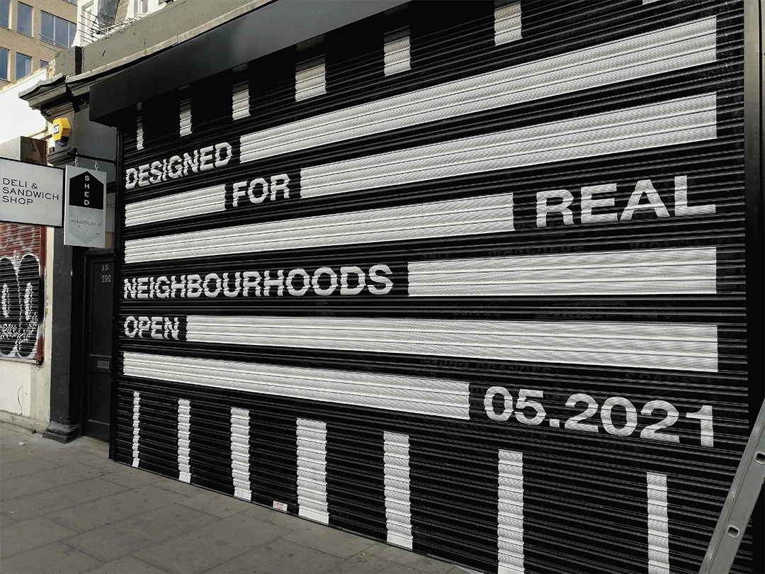 High-Impact Shutter Branding for Shed London