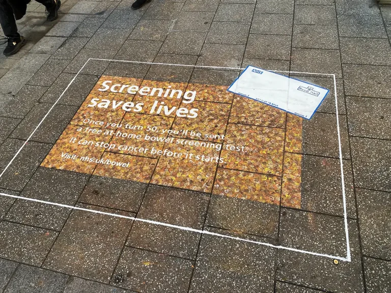 NHS Temporary Floor Mural